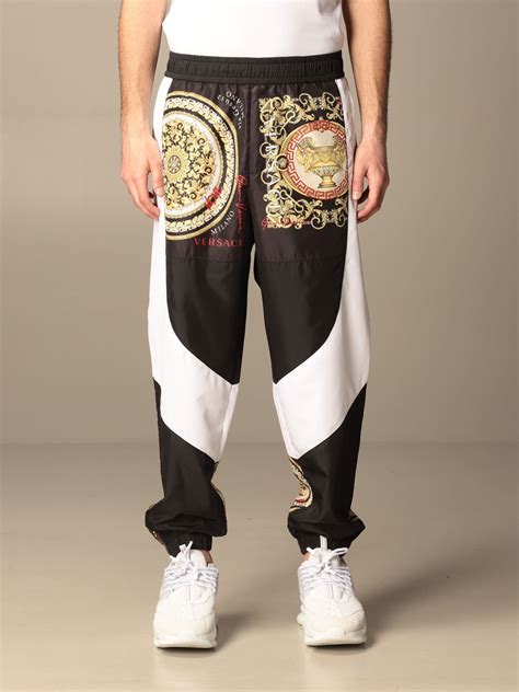 men versace pants|versace joggers men's.